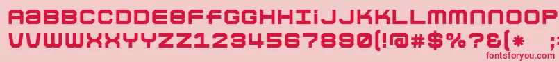 Colonbol Font – Red Fonts on Pink Background