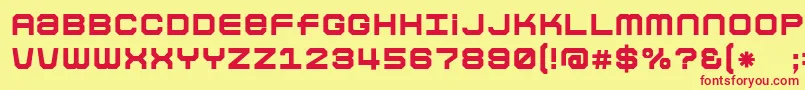 Colonbol Font – Red Fonts on Yellow Background