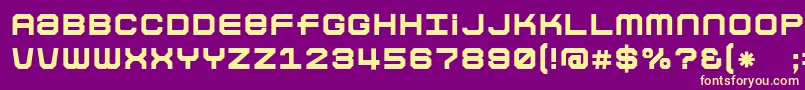 Colonbol Font – Yellow Fonts on Purple Background