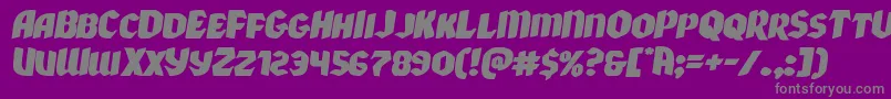 Xmasxpressxpandital Font – Gray Fonts on Purple Background
