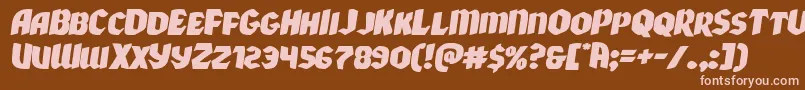 Подробнее о шрифте Xmasxpressxpandital Шрифт Xmasxpressxpandital – розовые шрифты на коричневом фоне