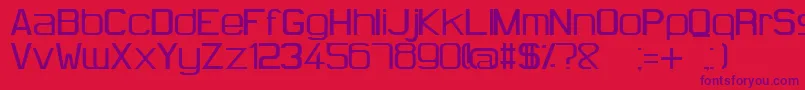 HugFemmes Font – Purple Fonts on Red Background
