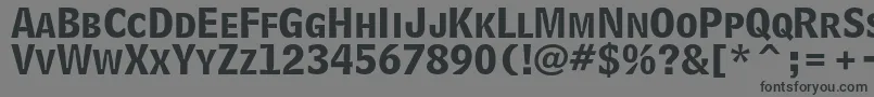 BellcentennialstdBdlisting Font – Black Fonts on Gray Background