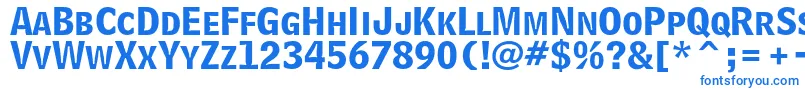 BellcentennialstdBdlisting Font – Blue Fonts on White Background