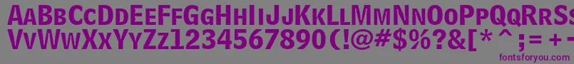 BellcentennialstdBdlisting Font – Purple Fonts on Gray Background