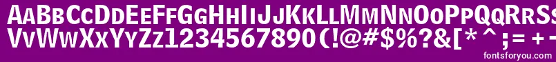 BellcentennialstdBdlisting Font – White Fonts on Purple Background