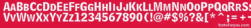 BellcentennialstdBdlisting Font – White Fonts on Red Background