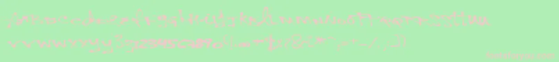 fuente VtksPersonal – Fuentes Rosadas Sobre Fondo Verde