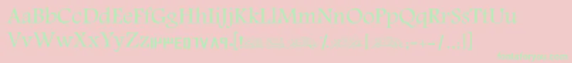 Шрифт ScAmeen – зелёные шрифты на розовом фоне
