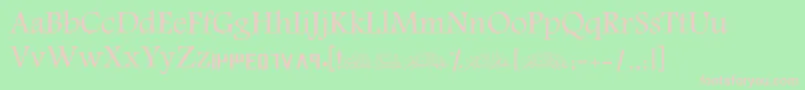 ScAmeen-fontti – vaaleanpunaiset fontit vihreällä taustalla