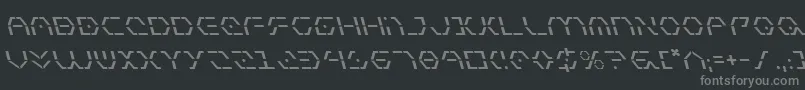 Zetasentryl Font – Gray Fonts on Black Background