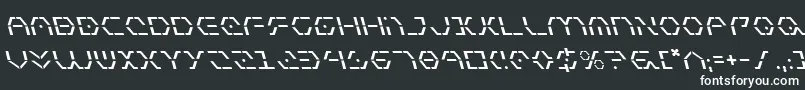Шрифт Zetasentryl – белые шрифты на чёрном фоне
