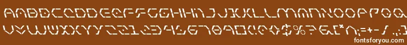 フォントZetasentryl – 茶色の背景に白い文字