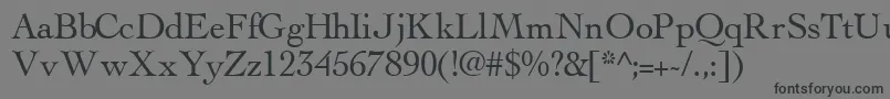 ThesissskRegular Font – Black Fonts on Gray Background