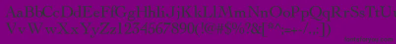 ThesissskRegular Font – Black Fonts on Purple Background