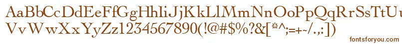 ThesissskRegular Font – Brown Fonts on White Background