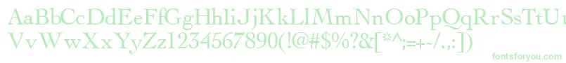 ThesissskRegular Font – Green Fonts on White Background