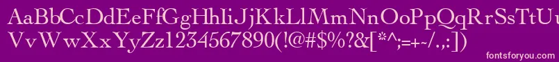 ThesissskRegular Font – Pink Fonts on Purple Background