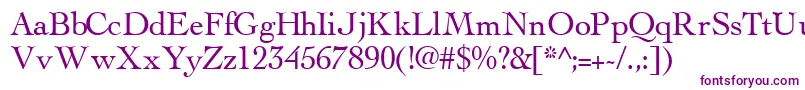 ThesissskRegular Font – Purple Fonts on White Background