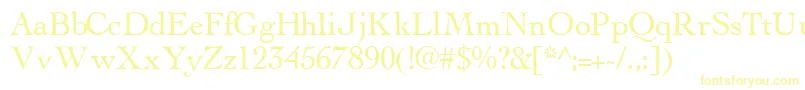 Шрифт ThesissskRegular – жёлтые шрифты