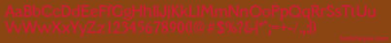 VeracruzserialRegular Font – Red Fonts on Brown Background