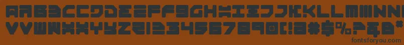 Omega3 Font – Black Fonts on Brown Background