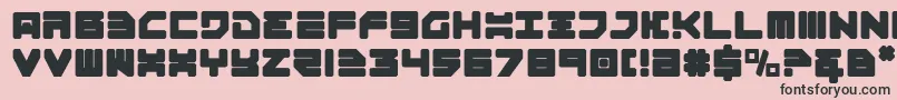 Omega3 Font – Black Fonts on Pink Background