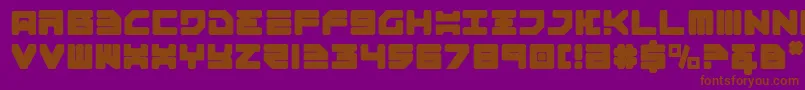 Omega3 Font – Brown Fonts on Purple Background