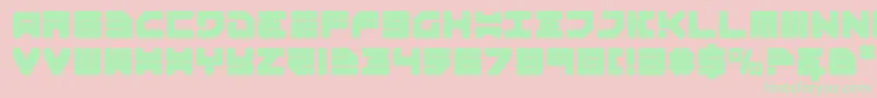 Omega3 Font – Green Fonts on Pink Background
