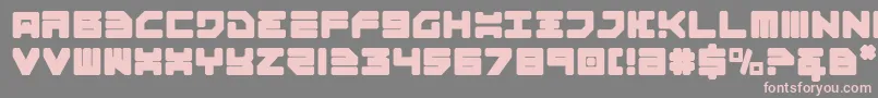 Omega3 Font – Pink Fonts on Gray Background