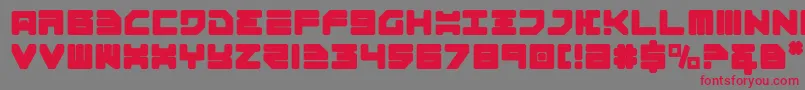 Omega3 Font – Red Fonts on Gray Background