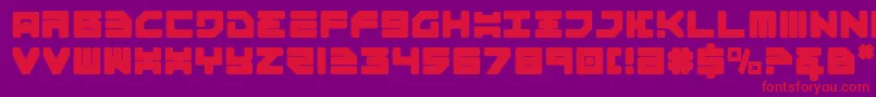 Omega3 Font – Red Fonts on Purple Background