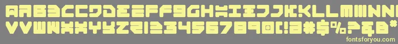 Omega3 Font – Yellow Fonts on Gray Background