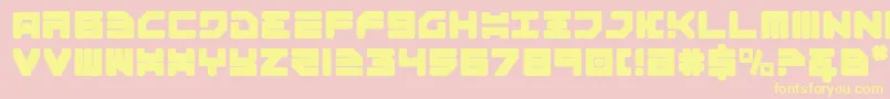 Omega3 Font – Yellow Fonts on Pink Background