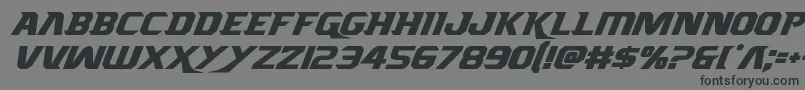 Borgsquadital Font – Black Fonts on Gray Background