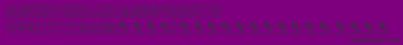 Bluprintdemo Font – Black Fonts on Purple Background