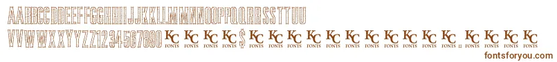 Bluprintdemo Font – Brown Fonts on White Background