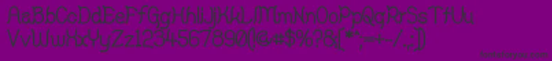 Police YellowSwamp – polices noires sur fond violet