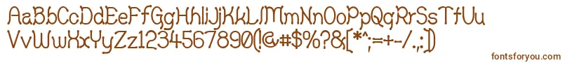 YellowSwamp Font – Brown Fonts on White Background