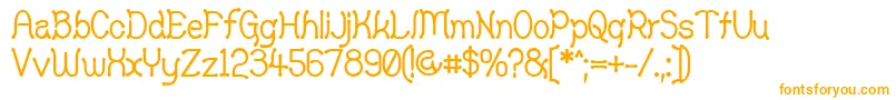 YellowSwamp Font – Orange Fonts on White Background