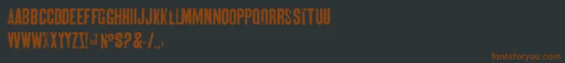 SkinBones-fontti – ruskeat fontit mustalla taustalla