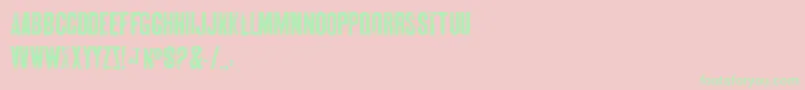 SkinBones Font – Green Fonts on Pink Background