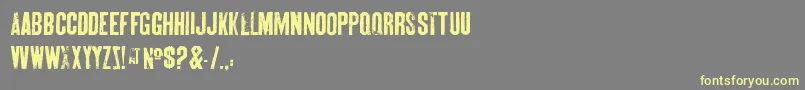 SkinBones Font – Yellow Fonts on Gray Background