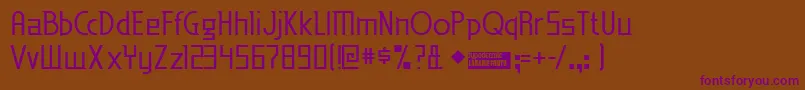 Edenm Font – Purple Fonts on Brown Background
