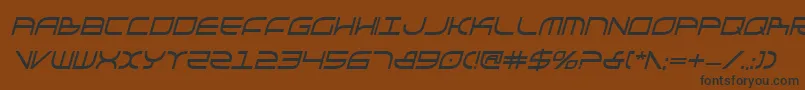 GalgaBoldCondenseditalic Font – Black Fonts on Brown Background