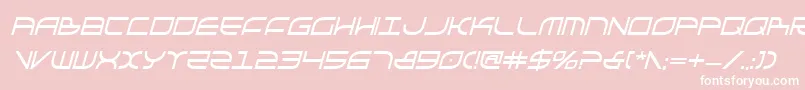 GalgaBoldCondenseditalic Font – White Fonts on Pink Background