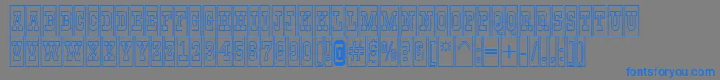 GildiatitulcmotlBold Font – Blue Fonts on Gray Background
