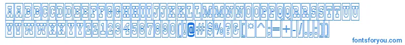GildiatitulcmotlBold Font – Blue Fonts on White Background