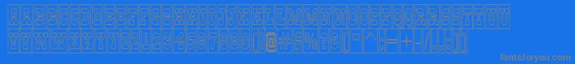 GildiatitulcmotlBold Font – Gray Fonts on Blue Background