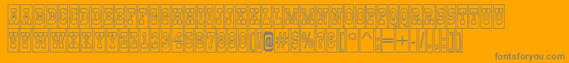 GildiatitulcmotlBold Font – Gray Fonts on Orange Background